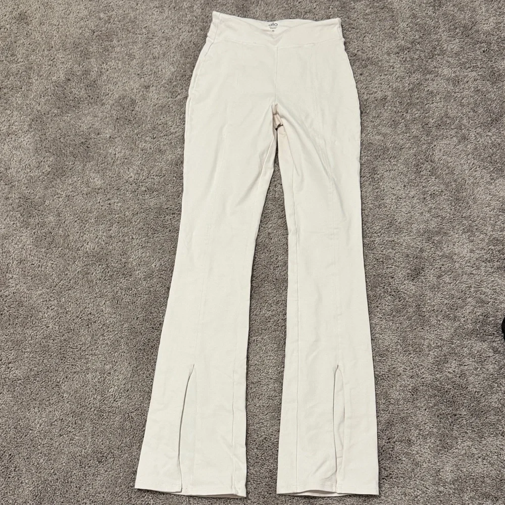 ALO Yoga Cream Flare Pants